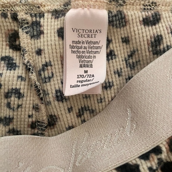 Victoria’s Secret Leopard Thermal Pajama Set - Picture 3 of 3